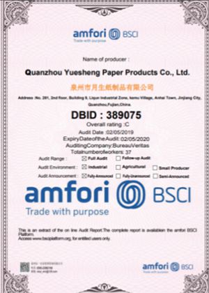 Certificat BSCI