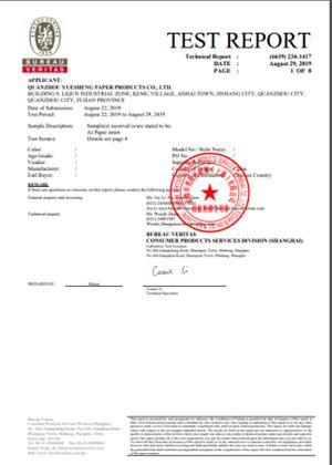Rapport d’essai LFGB et BFR