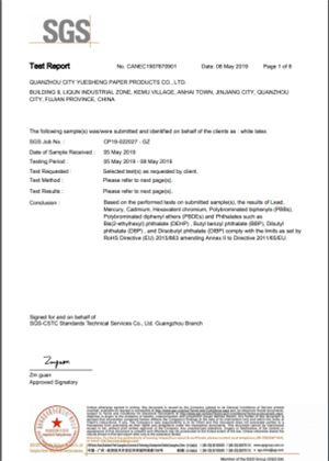 Certificat SGS