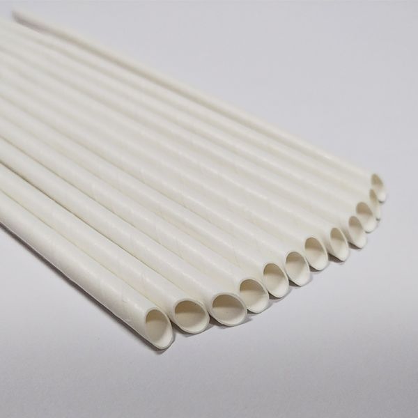 Paille pointue en carton de 6mm