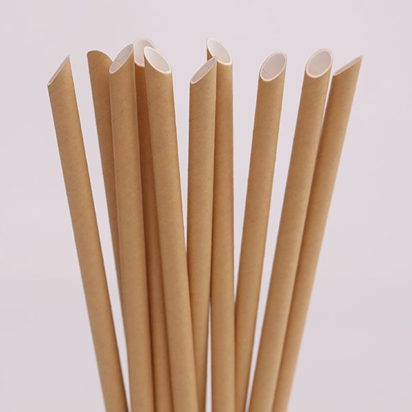 Paille pointue en carton de 8mm