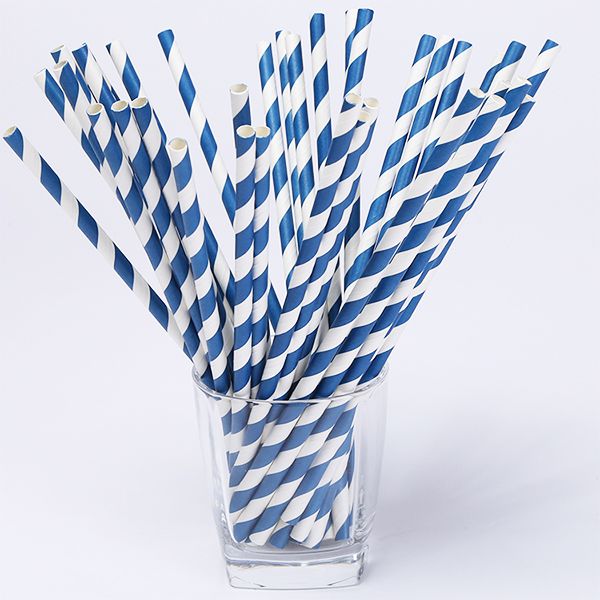 Paille droite en carton à 5mm