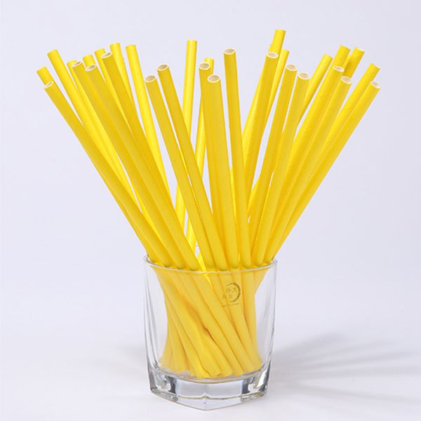 Paille droite en carton à 5mm