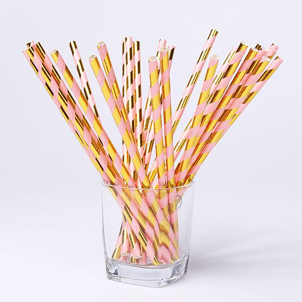 Paille droite en carton à 5mm