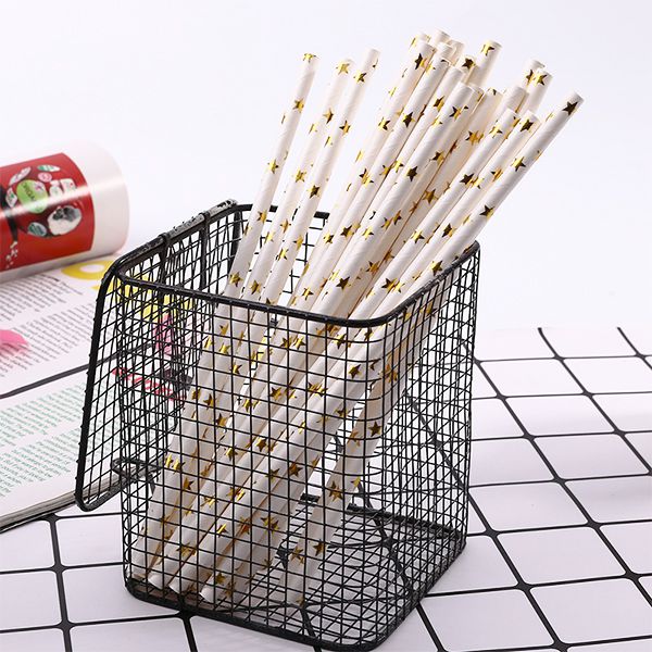 Paille droite en carton à 5mm