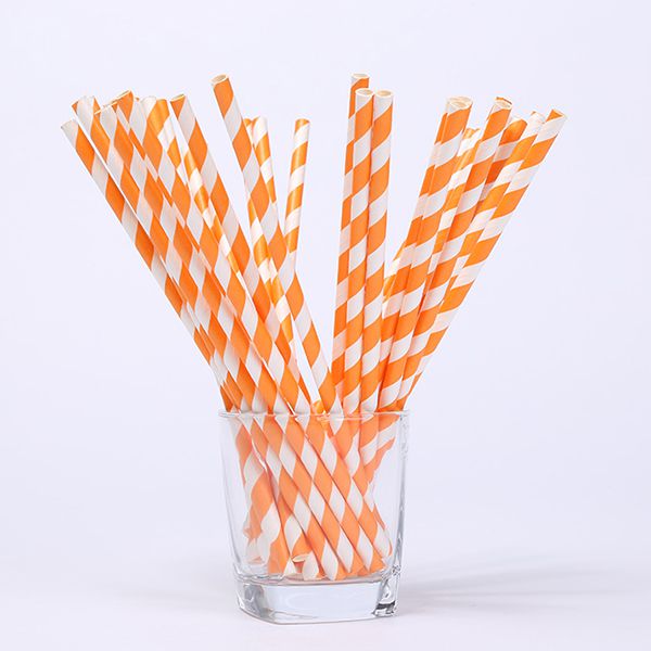 Paille droite en carton