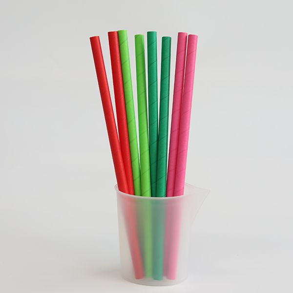 Paille droite en carton