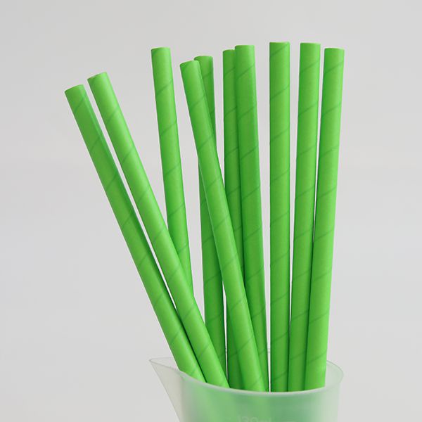 Paille droite en carton