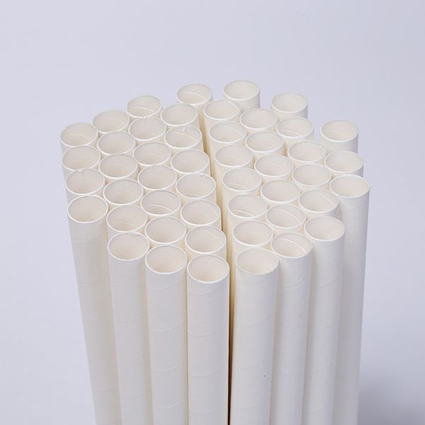 Paille droite en carton
