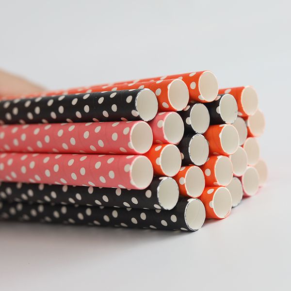 Paille droite en carton à 10mm