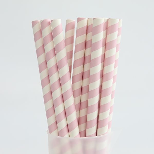 Paille droite en carton à 12mm