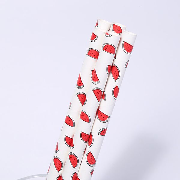 Paille droite en carton