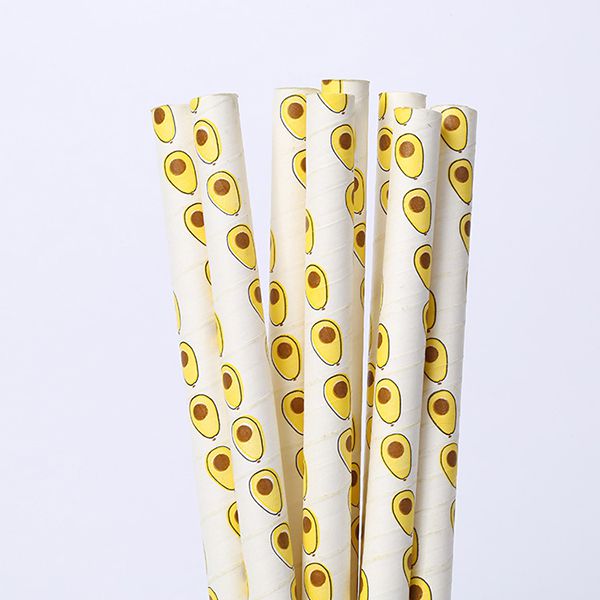 Paille droite en carton
