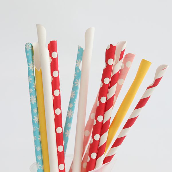 Paille cuillère en carton