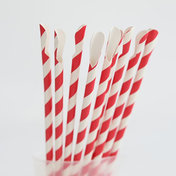 Paille cuillère en carton