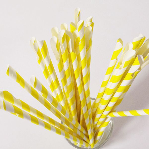 Paille cuillère en carton 6mm