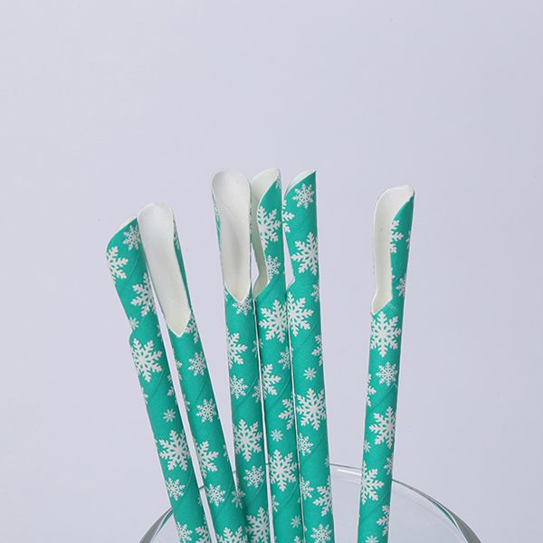 Paille cuillère en carton
