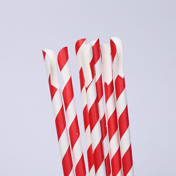 Paille cuillère en carton 8mm