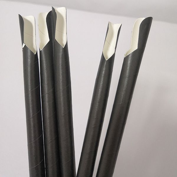 Paille cuillère en carton 10mm