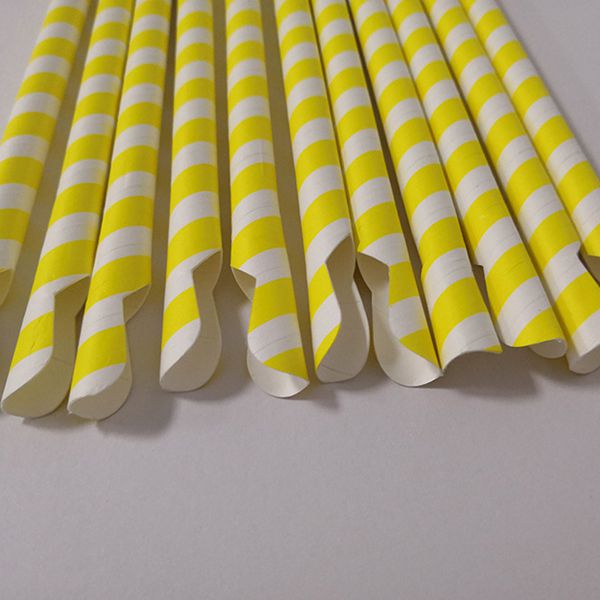 Paille cuillère en carton 10mm