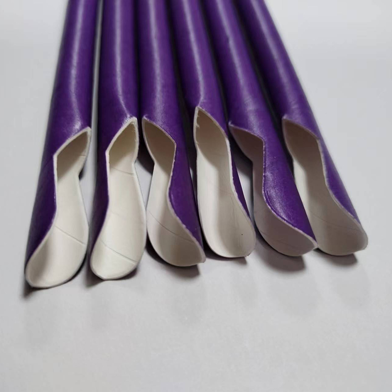 Paille cuillère en carton 8mm