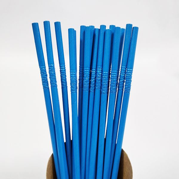 Paille pliable en carton