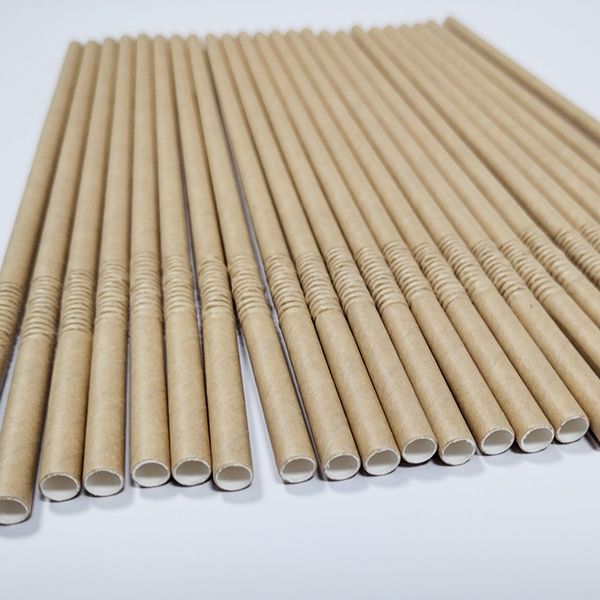 Paille pliable en carton