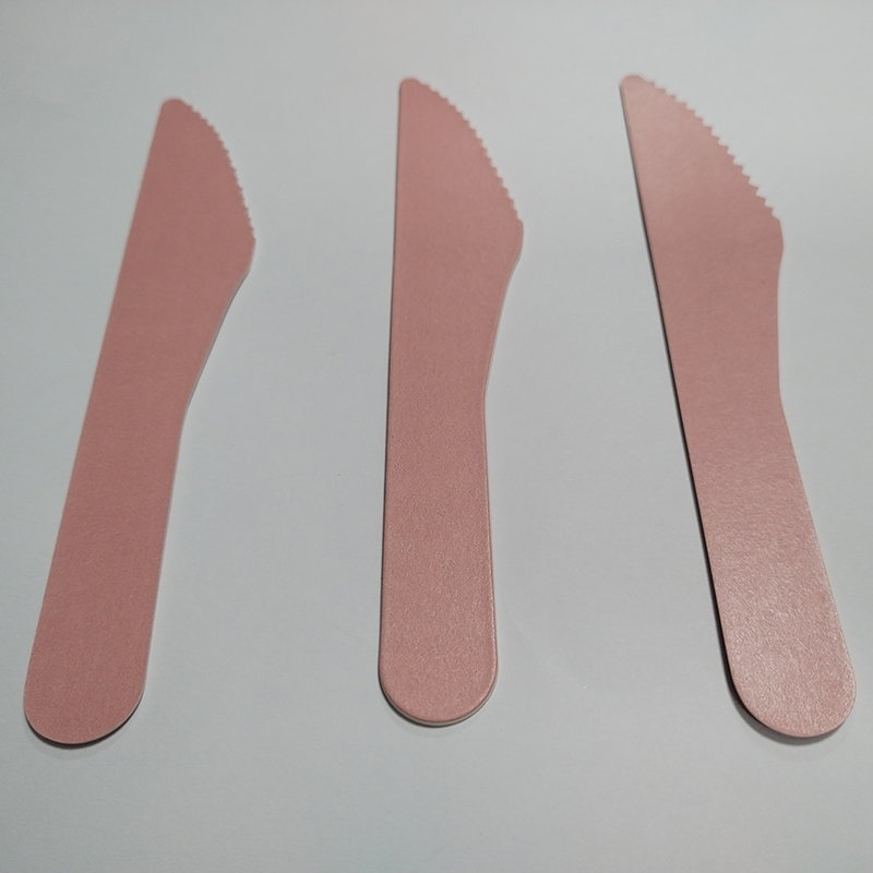Couteau en papier rose