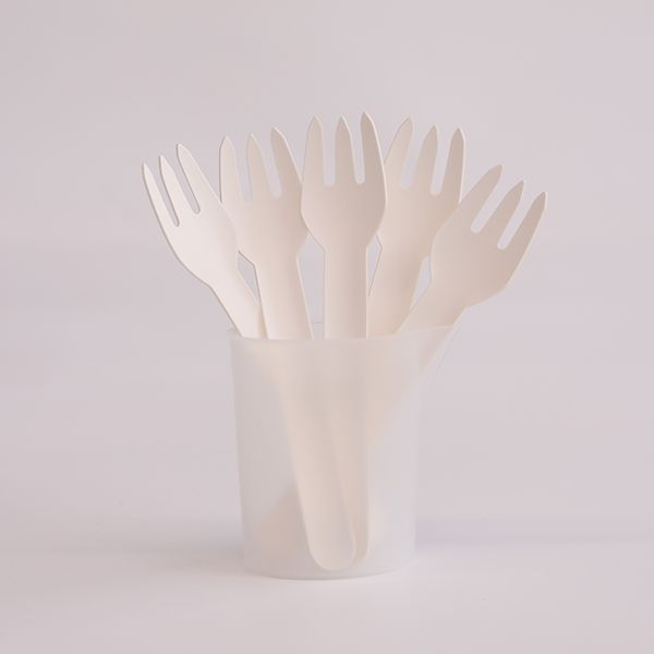 Fourchettes jetables en carton