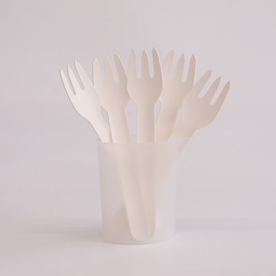 Fourchettes jetables en carton