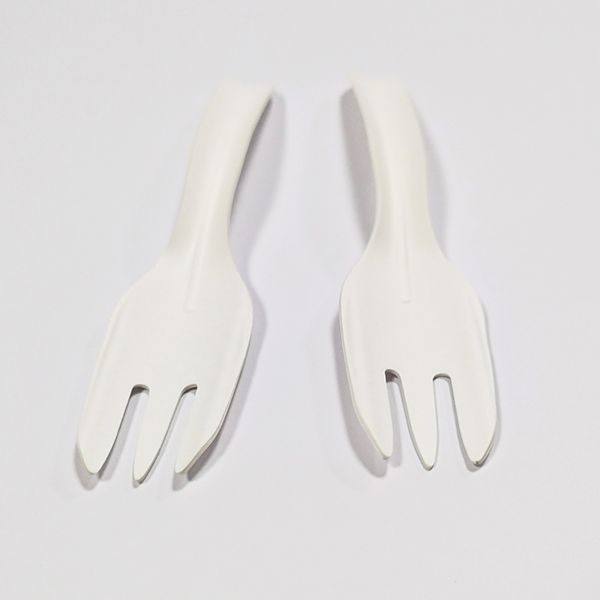 Fourchettes en carton blanc