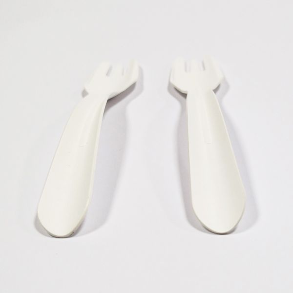 Fourchettes en carton blanc