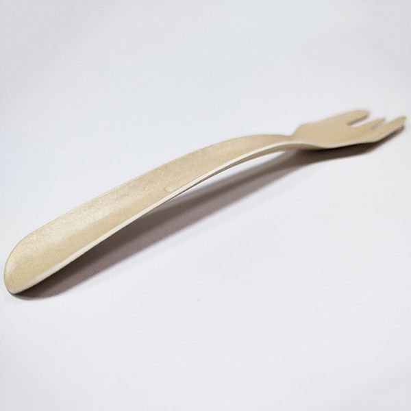 Fourchette en carton brun