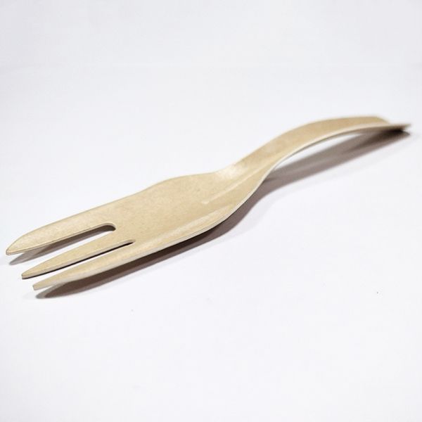 Fourchette en carton brun