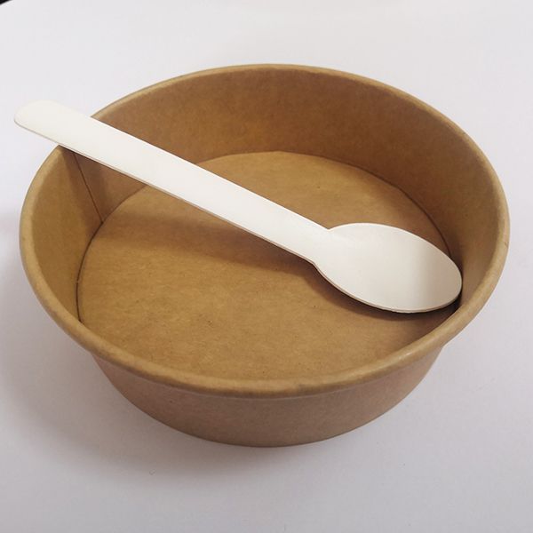 Cuillère en carton blanc/ Cuillère en carton Kraft