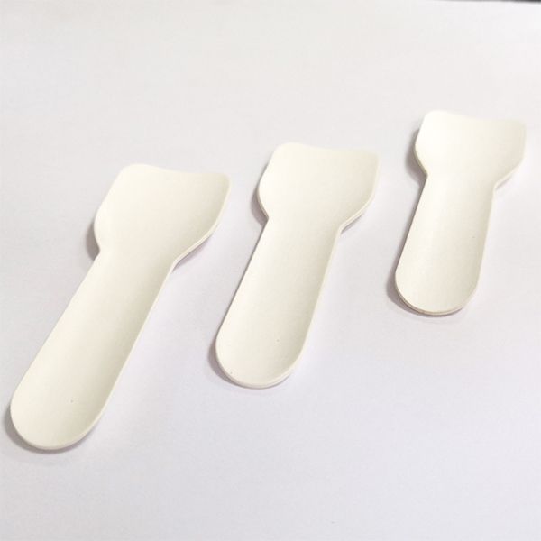 Spatule de crème glacée en carton blanc