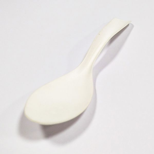 Grande cuillère à soupe en carton blanc