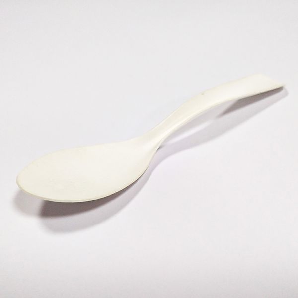 Grande cuillère à soupe en carton blanc