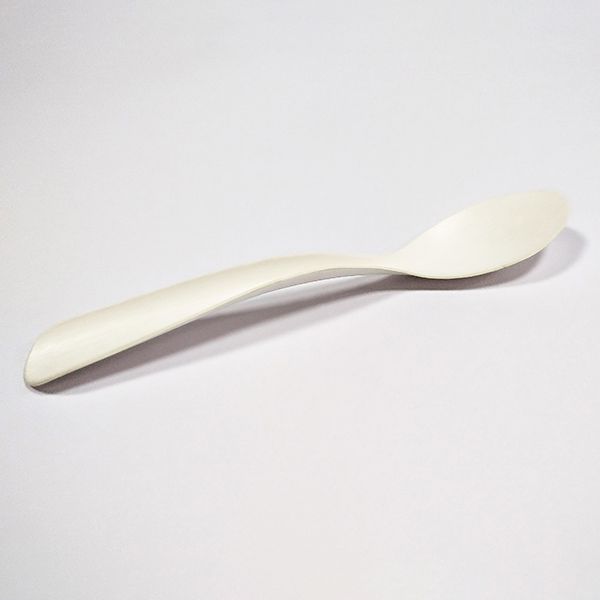 Grande cuillère à soupe en carton blanc