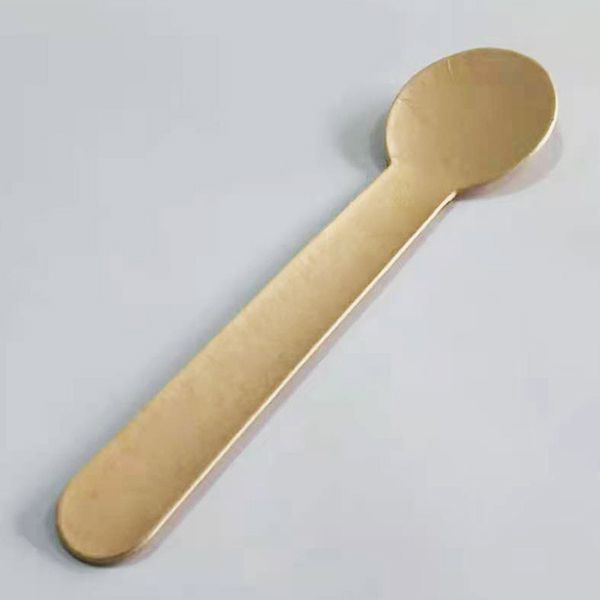 Grande cuillère à soupe en carton brun