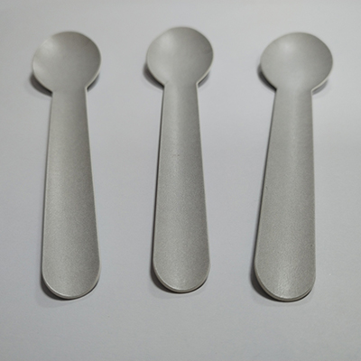 Cuillère en papier gris