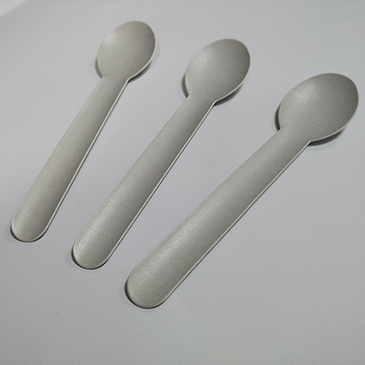 Cuillère en papier gris