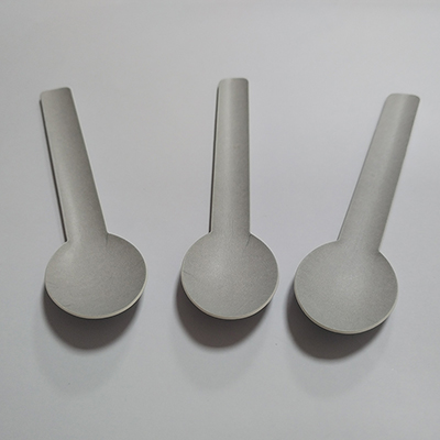 Cuillère en papier gris