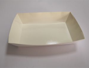 Plateaux de restauration en carton blanc