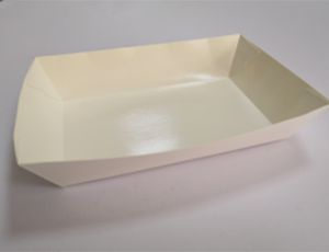 Plateaux de restauration en carton blanc