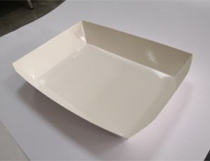 Plateaux de restauration en carton blanc