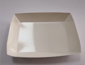Plateaux de restauration en carton blanc